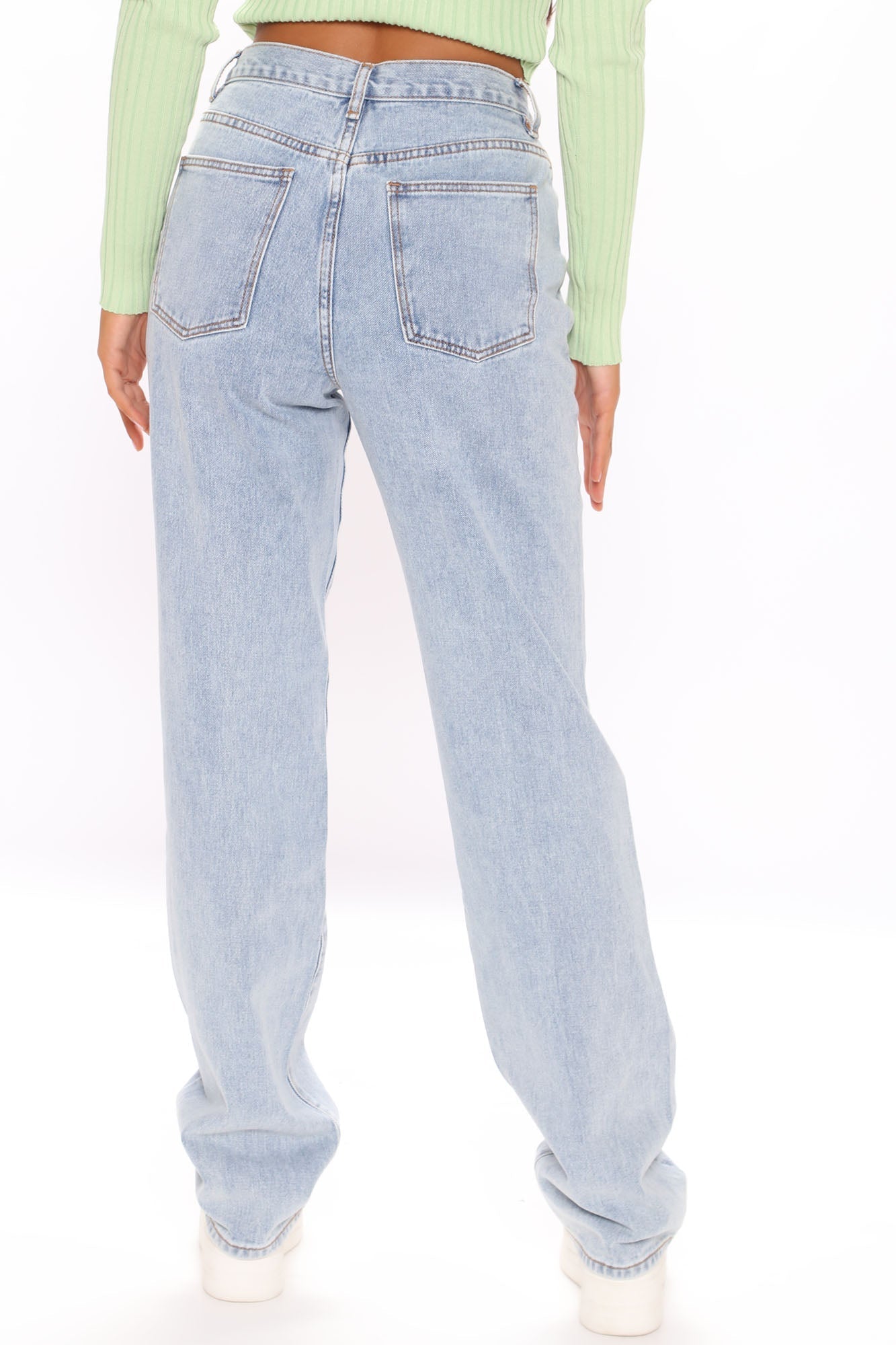 Tall Get It Straight Slouch Fit Jeans - Medium Blue Wash