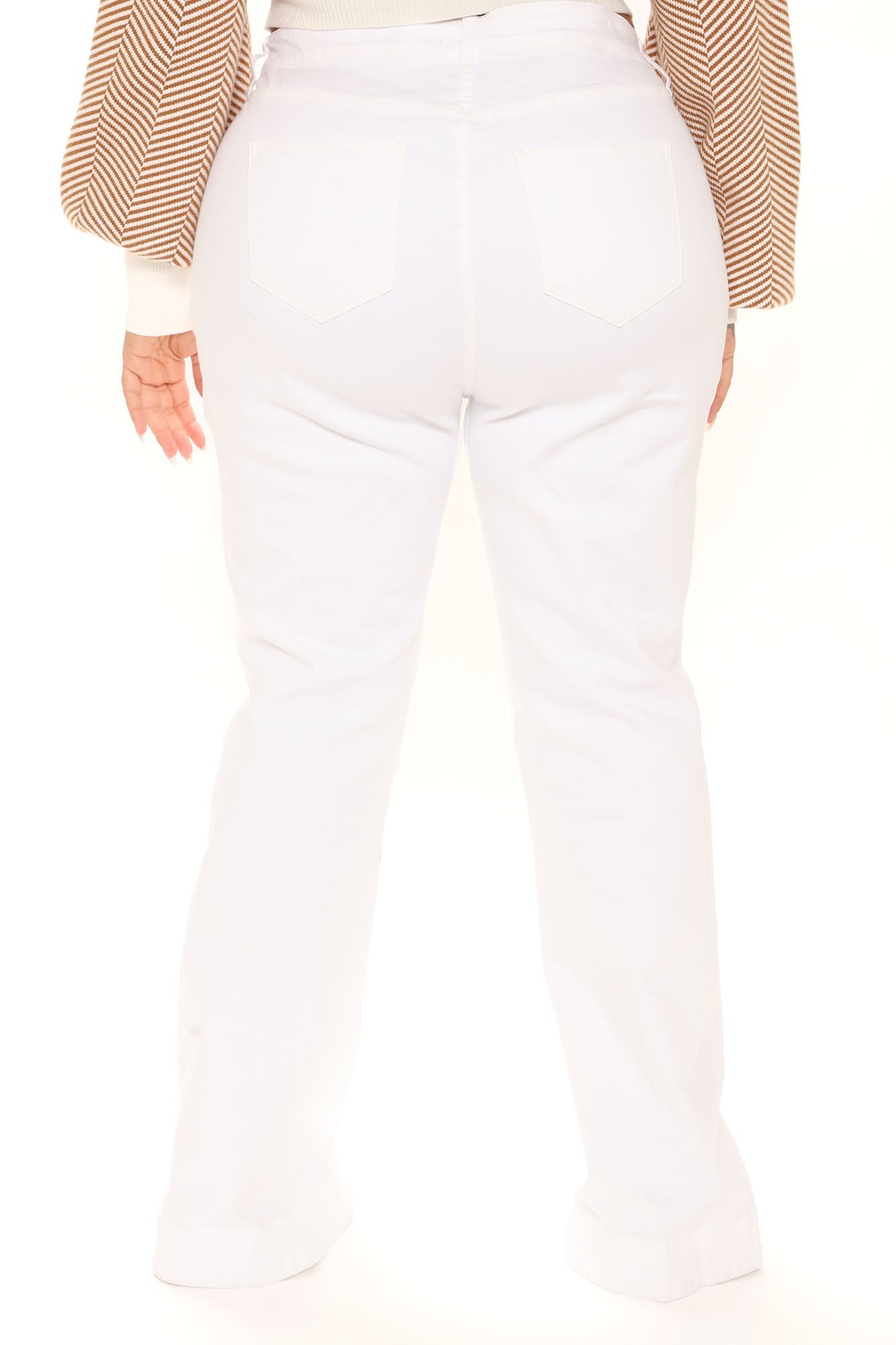 South Of France Flare Jeans - White