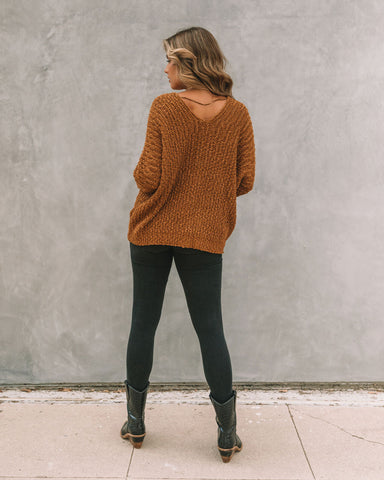 Pull en tricot Warms My Soul - Camel 