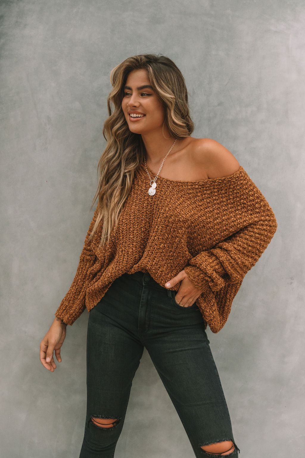 Warms My Soul Knit Sweater - Camel – Orro Shop