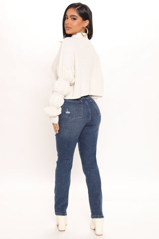 The Easy Life Stretch Mom Jeans - Dark Wash