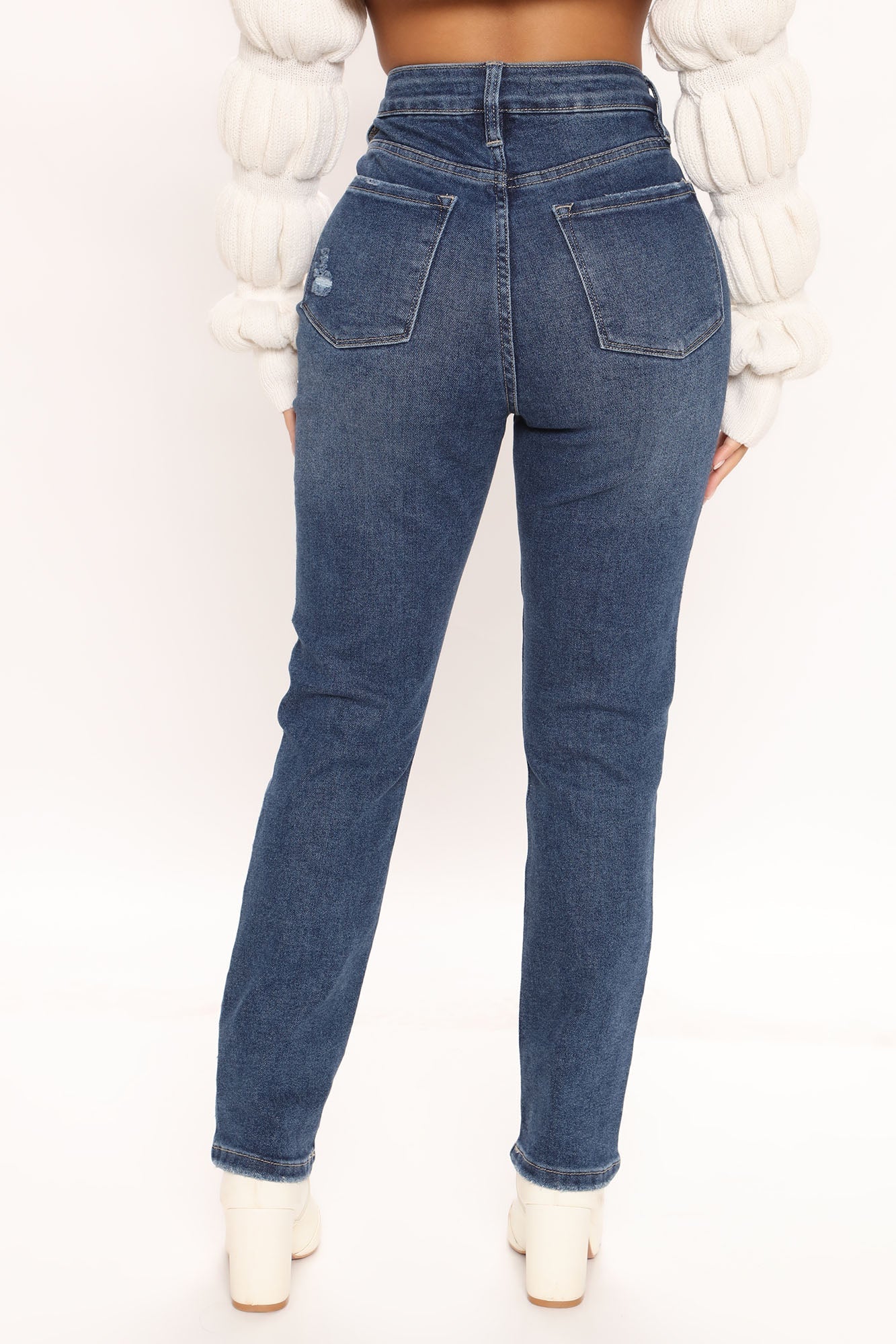 The Easy Life Stretch Mom Jeans - Dark Wash