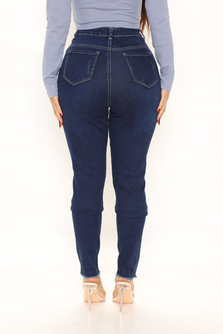 Tough Love Stretch Skinny Jeans - Dark Wash