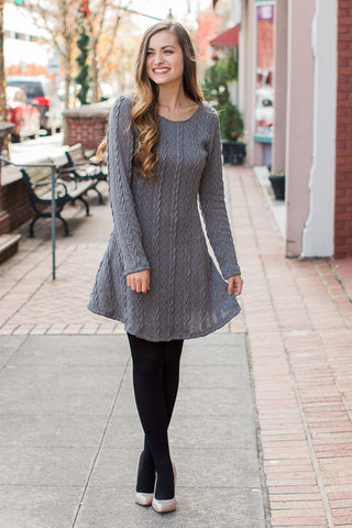 Plus Size Casual S-3XL Sweater Dress