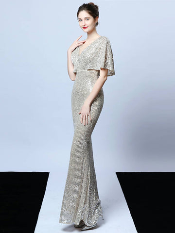 Tassel Beaded banquet evening dress