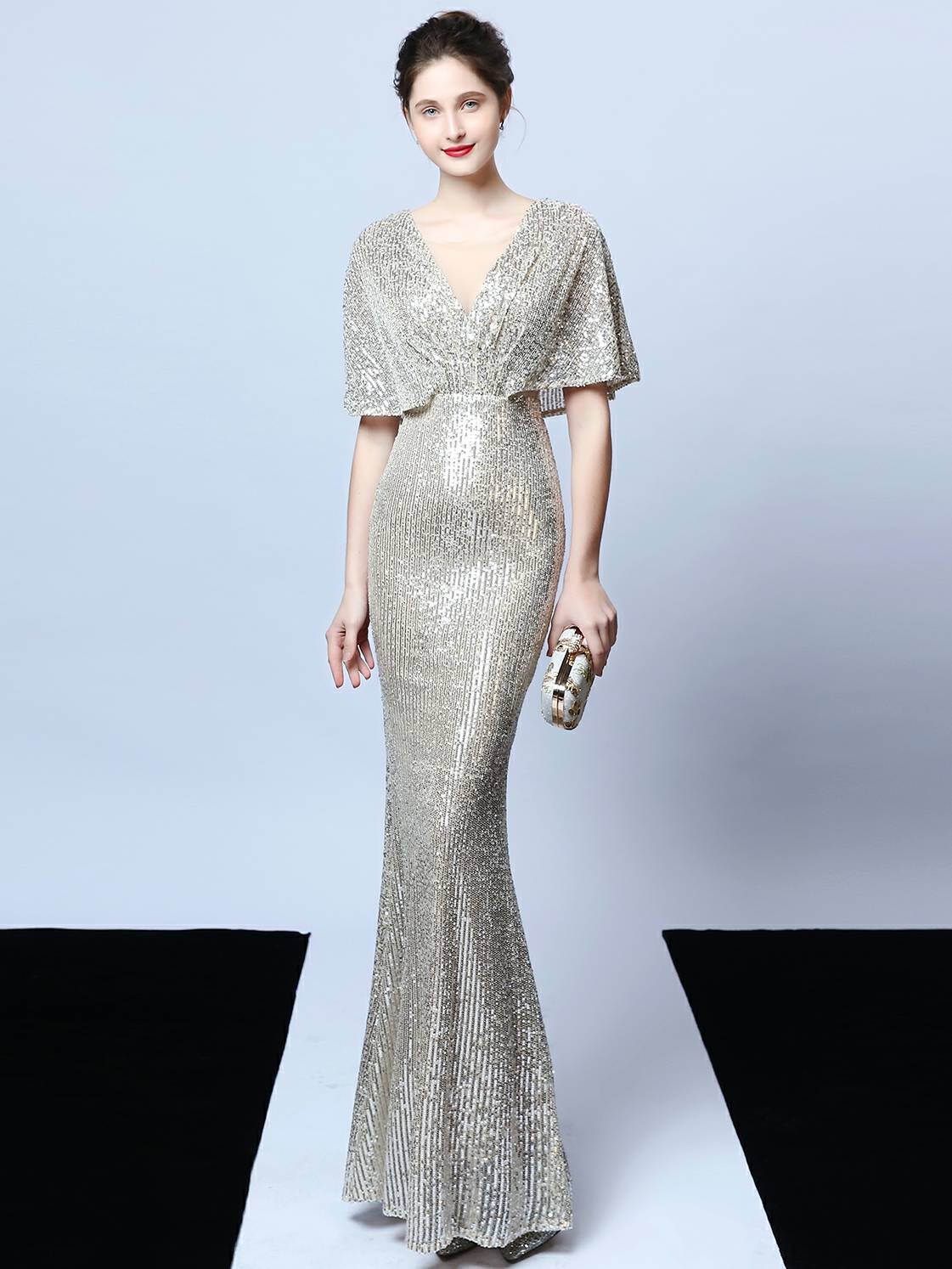 Tassel Beaded banquet evening dress