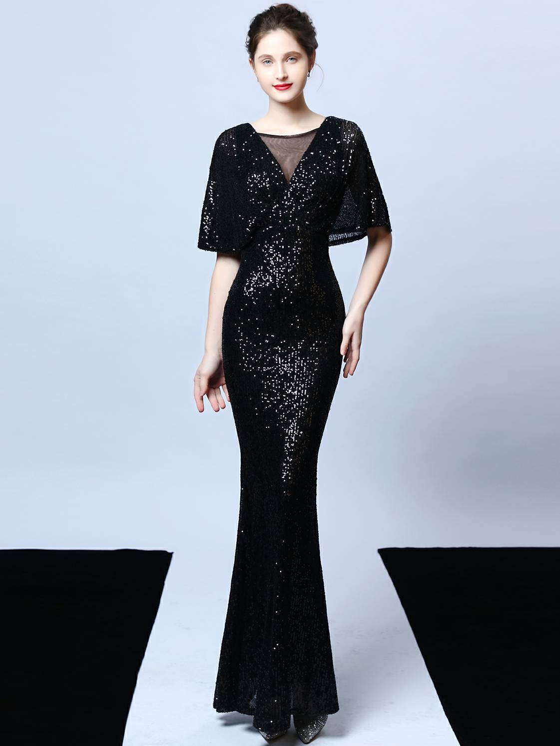 Tassel Beaded banquet evening dress