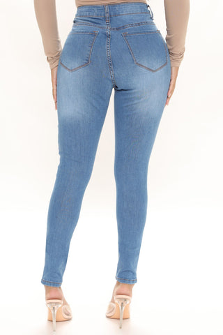 Sweet Love High Rise Skinny Jeans - Light Blue Wash