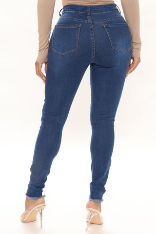 Trendsetter Stretch Skinny Jeans - Medium Blue Wash