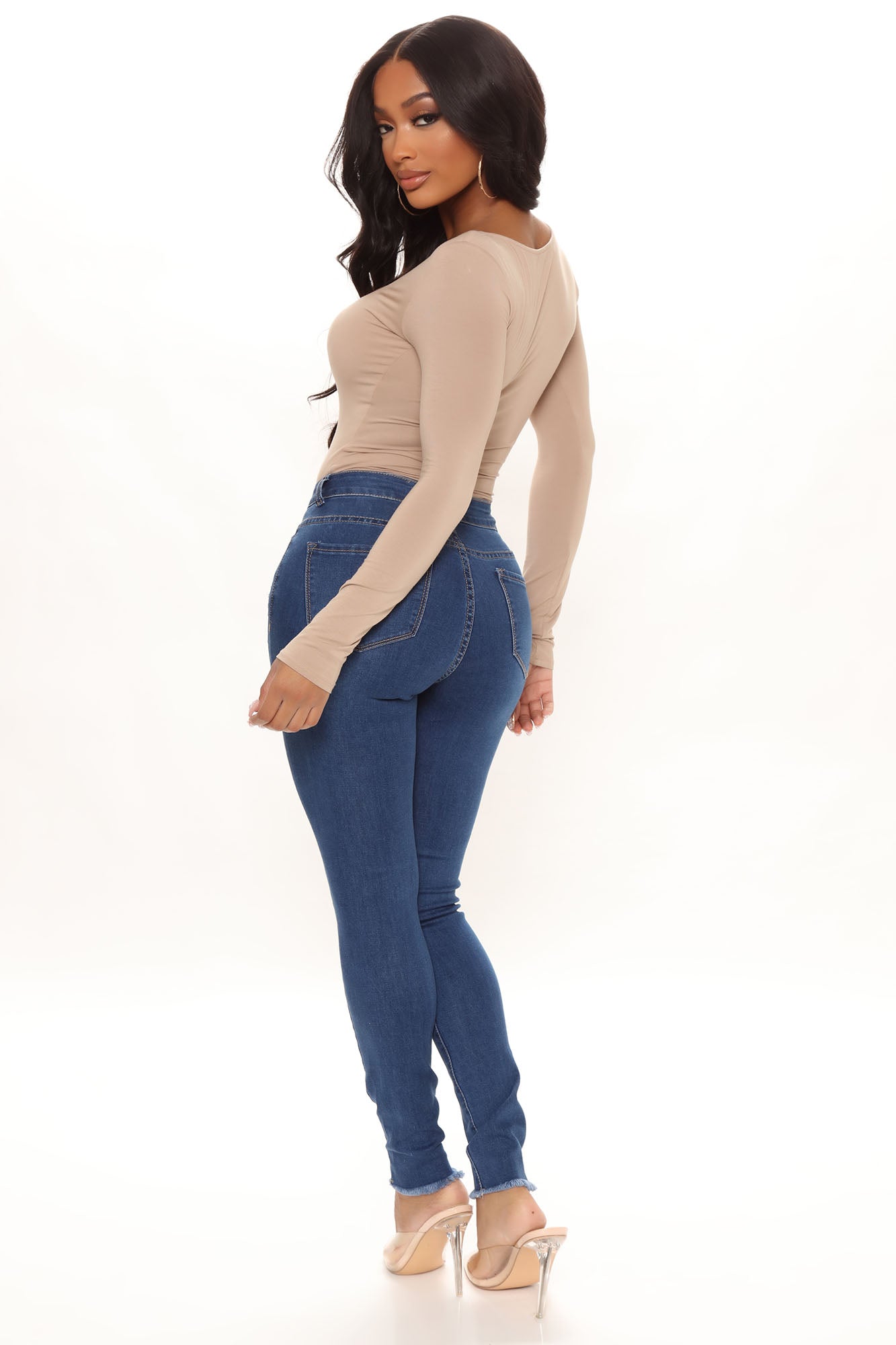 Trendsetter Stretch Skinny Jeans - Medium Blue Wash