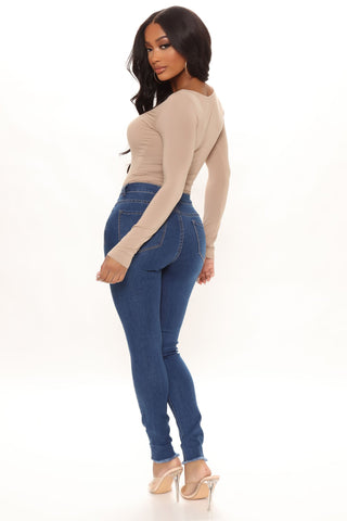 Trendsetter Stretch Skinny Jeans - Medium Blue Wash