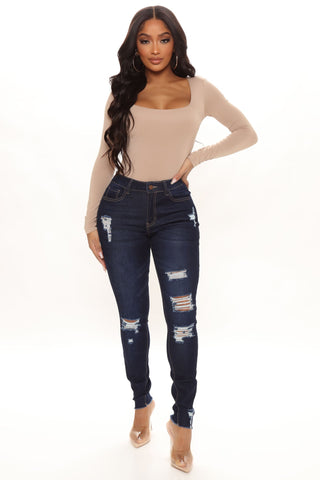 Trendsetter Stretch Skinny Jeans - Dark Wash