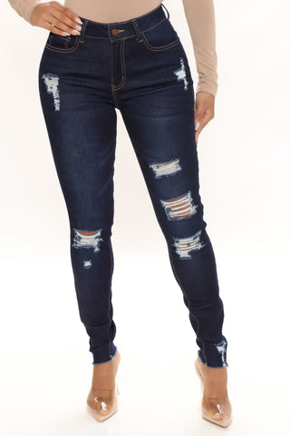 Trendsetter Stretch Skinny Jeans - Dark Wash