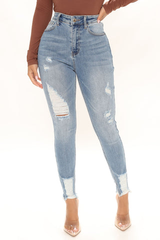 The Comeback High Rise Skinny Jeans - Light Blue Wash