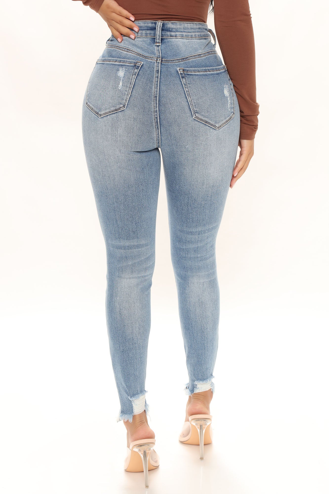 The Comeback High Rise Skinny Jeans - Light Blue Wash