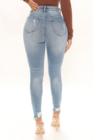 The Comeback High Rise Skinny Jeans - Light Blue Wash