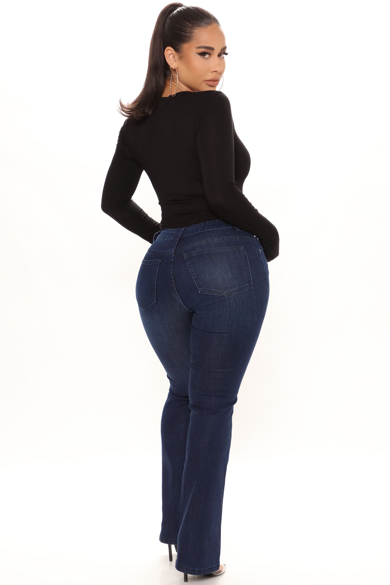 Stay A While Bootcut Jeans - Dark Wash