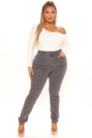 The Right Angles Skinny Jeans - Grey