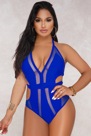 Mesh Halter One Piece Monokini