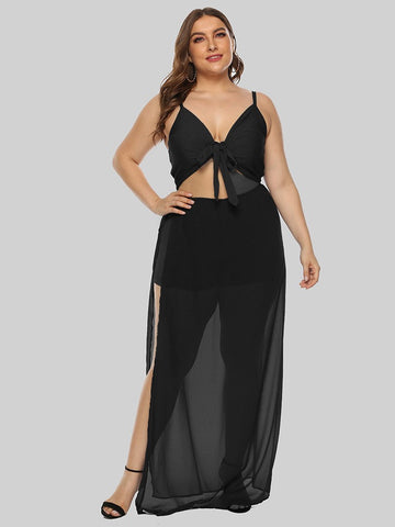 Solid Color Long Bow Tube Top Group