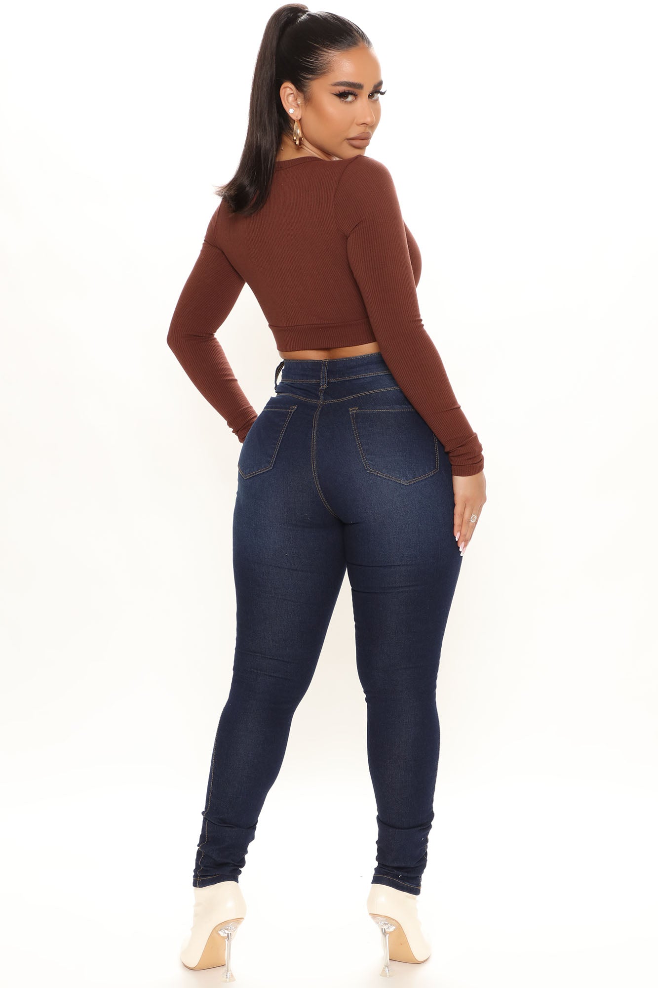 So Necessary Stretch Skinny Jeans - Dark Wash