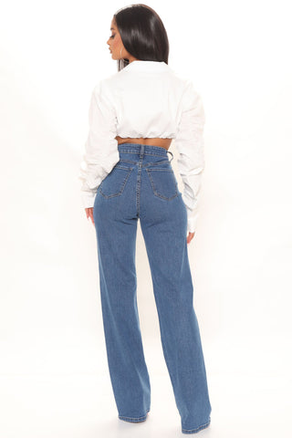 Tall Sweet Love Straight Leg Jeans - Medium Blue Wash