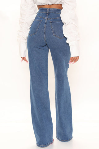 Tall Sweet Love Straight Leg Jeans - Medium Blue Wash