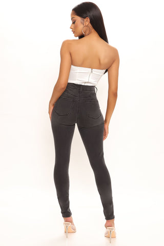Tall Our Favorite High Rise Skinny Jeans - Grey