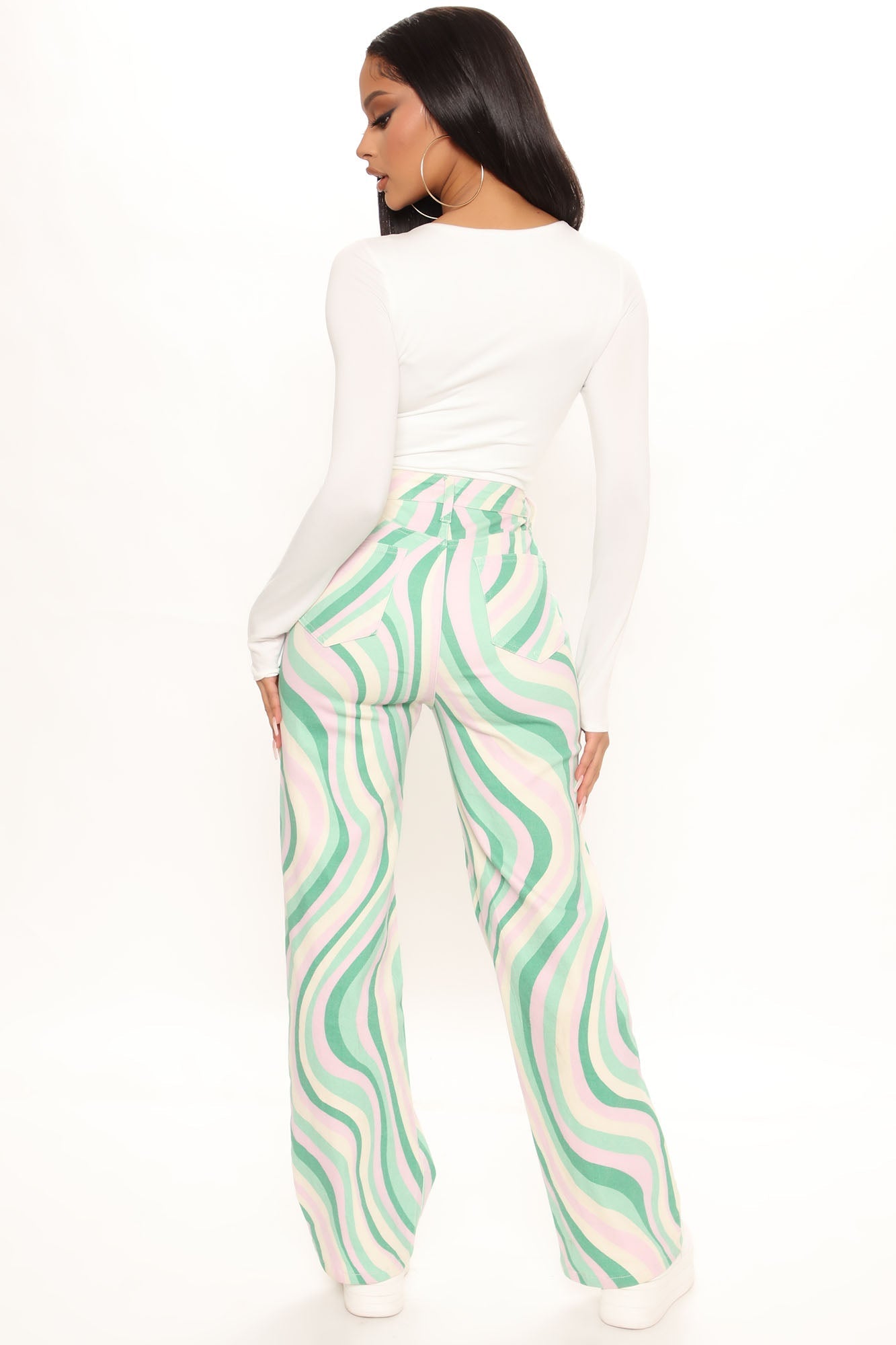 So Hypnotic Stretch Straight Leg Jeans - Multi Color