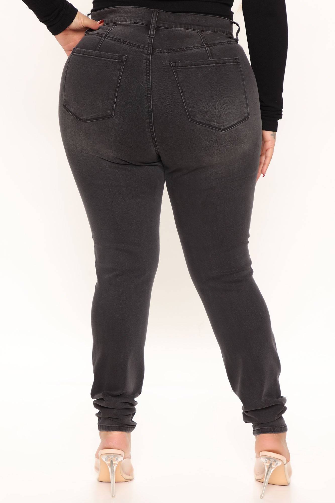 Tall Our Favorite High Rise Skinny Jeans - Grey