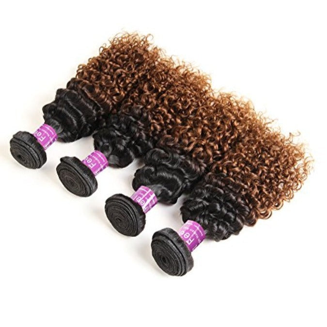 Small curly hair gradient color wig