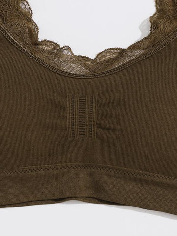 Damen-Bralette mit Spitzenbesatz 