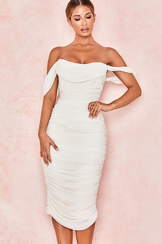 Off Shoulder Bodycon Dress – Orro Shop