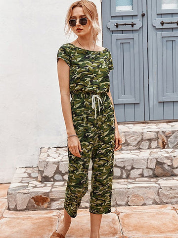 Simple Cool Jumpsuit With Belt