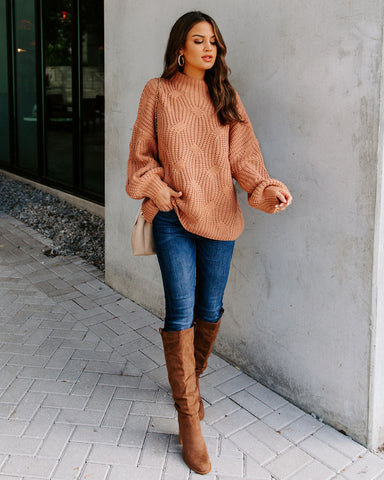 Windy City Knit Sweater - Almond