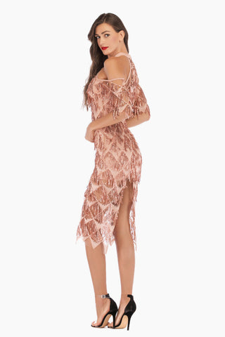 Cocktail Sequin Maxi Dress