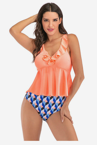 Exotic High Waist Bathing Suit Set