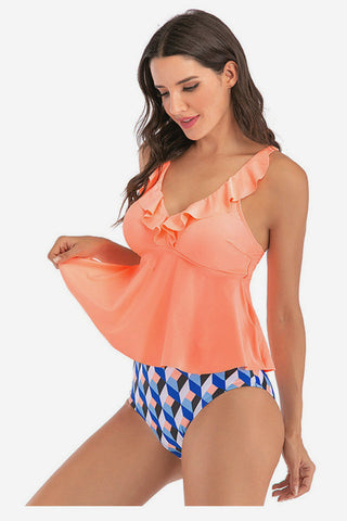 Exotic High Waist Bathing Suit Set