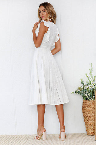 Elegant A Line Midi Dress