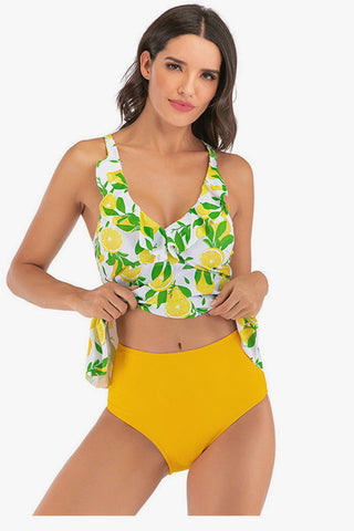 Exotic High Waist Bathing Suit Set