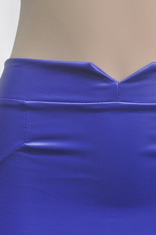 High Waist Pu Leather Skirt