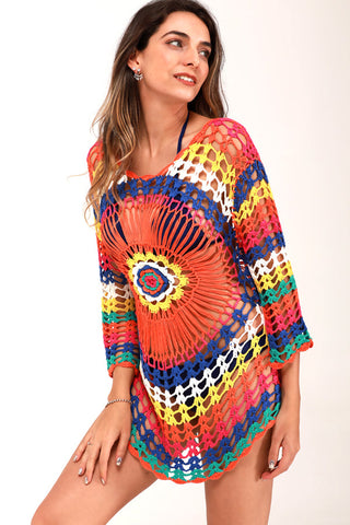 Colorful Sun Protection Swimsuit Cover Up