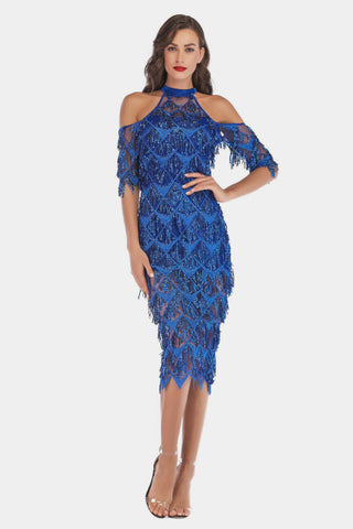 Cocktail Sequin Maxi Dress