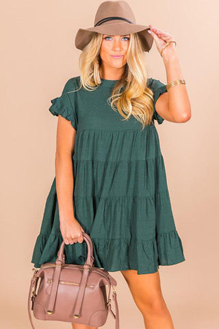 Short Sleeve Plus Size Casual Dress