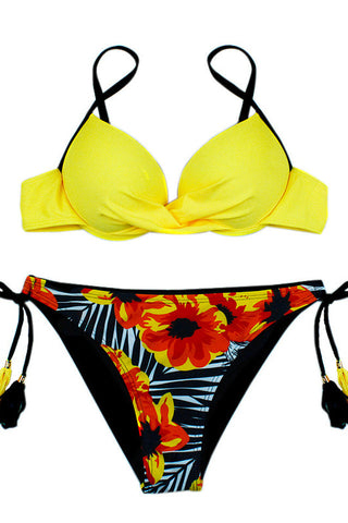 Tropical Bikini Set With Tassels