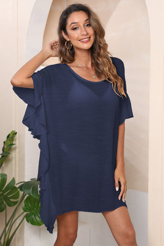 Ruffle Loose Beach Cover Up Dress