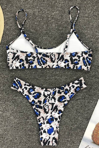 Bikini-Set mit Leopardenmuster (mehrfarbig)