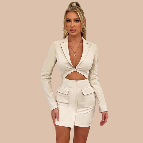 Ayla Cut Out Blazer Dress