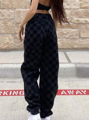 Square Plaid Pants