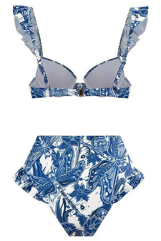 Ruffled Push Up Bikini Set